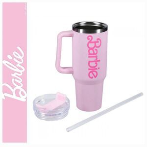 Barbie 40oz. XL Logo Insulated Travel Tumbler w/Straw